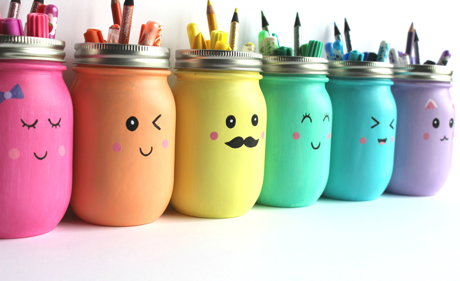 Office-organization-ideas-diy-mason-jar-holder