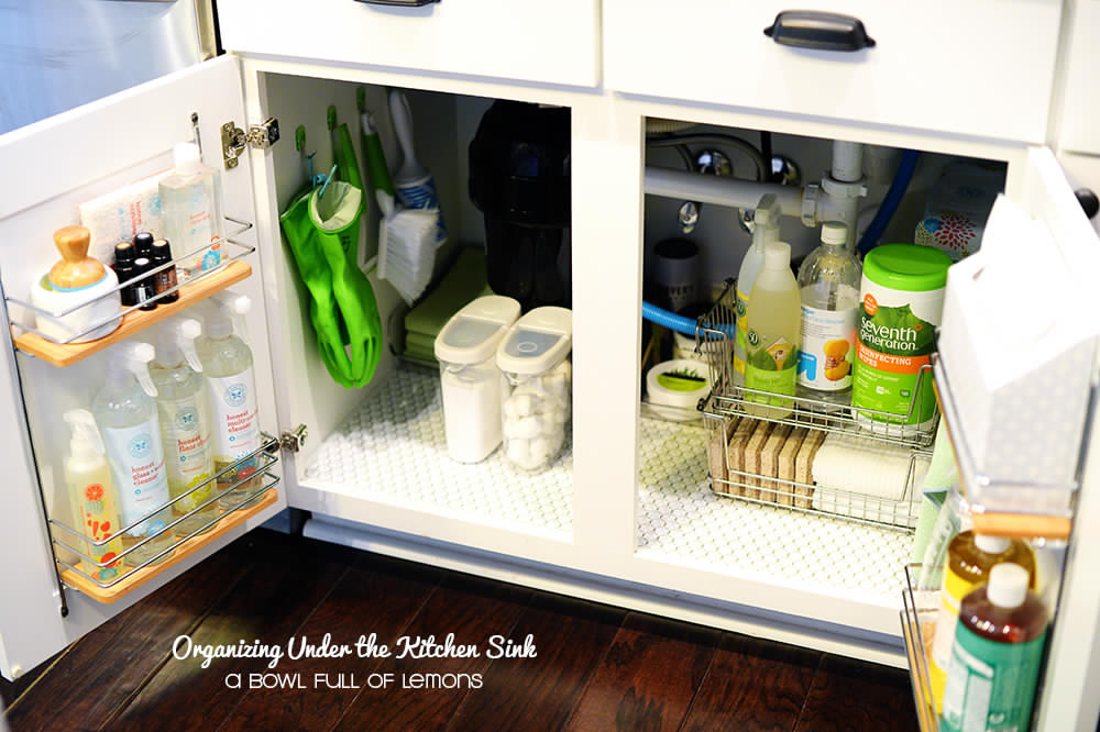 Under Kitchen Sink Organizers and Organizing Ideas - Clean and Scentsible