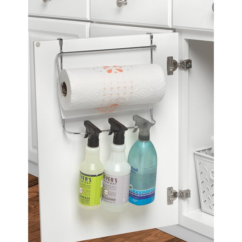 Under-kitchen-sink-organization-over-cabinet-door-organizer