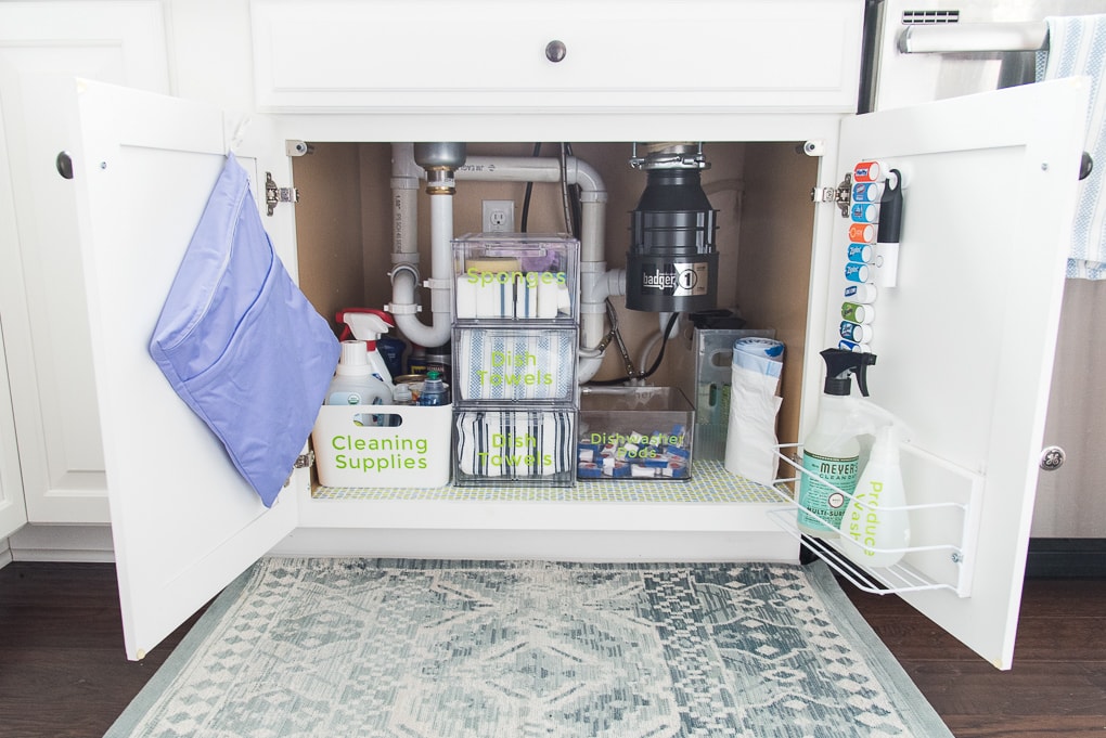 Under Kitchen Sink Organization Ideas - Clean and Scentsible